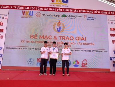 Tự hào Chuyên Cao Bằng - Huy Chương Vàng Olympic tin học Miền Trung Tây Nguyên năm 2026